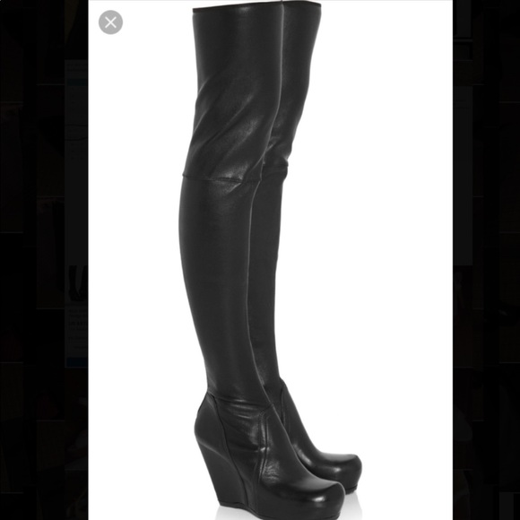 rick owens tall boots
